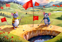 Mice Love Golf 02 by Miki de Goodaboom
