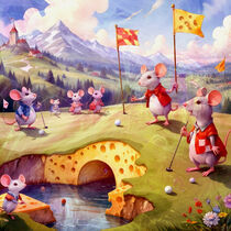 Mice Love Golf 04 von Miki de Goodaboom