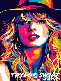 Taylor Swift in Concert | Musik Poster von Frank Daske