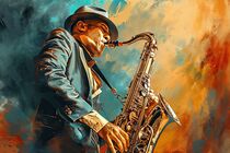 Saxophone Player 01 von Miki de Goodaboom