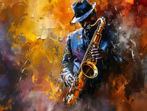 Saxophone Player 05 von Miki de Goodaboom