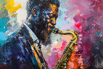 Saxophone Player 06 von Miki de Goodaboom