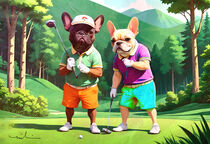 Dogs Love Golf 05 von Miki de Goodaboom