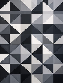 Monochrome Geometric Harmony von Diego Fernandes