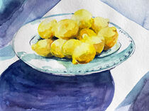 Zitronen im Aquarell von Sonja Jannichsen