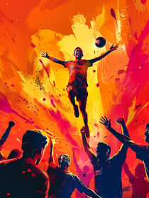 Fußball - Tor und Sieg | Football - goal and victory | Sport-Poster von Frank Daske