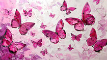'Pink Butterflies' by groove-to-nature