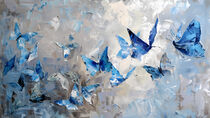 Rabble of Blue Butterflies by groove-to-nature