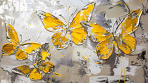 Yellow Butterflies Fluttering von groove-to-nature