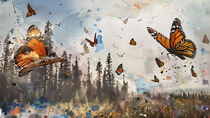 Monarch Butterflies by groove-to-nature