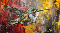 Abstract Hummingbird by groove-to-nature
