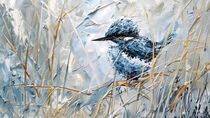Blue and White Bird von groove-to-nature