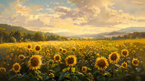 Sunflowers Basks by groove-to-nature