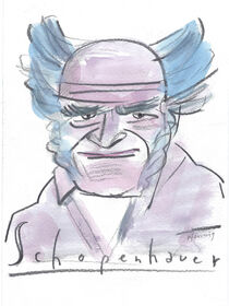 Wolf-Dieter Pfennig: Arthur Schopenhauer  | Gezeichnetes Portrait