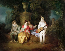 The Foursome von Jean Antoine Watteau