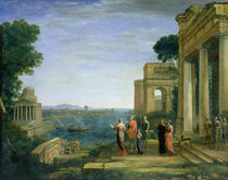 Aeneas and Dido in Carthage by Claude Lorrain