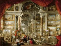 Gallery with Views of Modern Rome by Giovanni Paolo Pannini or Panini