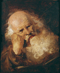 Head of an Old Man  von Jean-Honore Fragonard