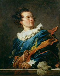Figure of Fantasy: Portrait of the Abbot of Saint-Non  by Jean-Honore Fragonard