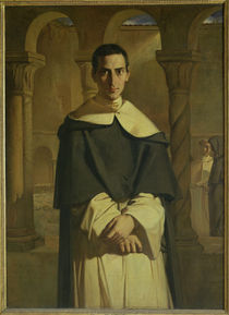 Portrait of Jean Baptiste Henri Lacordaire  by Theodore Chasseriau