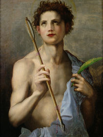 St. Sebastian Holding Two Arrows and the Martyr's Palm  by Andrea del Sarto