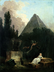 Spirit of the Tomb  by Hubert Robert