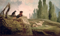 The Shepherd  by Hubert Robert