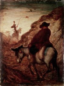 Sancho and Don Quixote von Honore Daumier