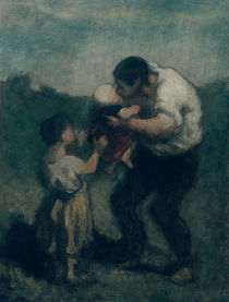 The Kiss von Honore Daumier