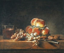 Still Life of Peaches von Jean-Baptiste Simeon Chardin