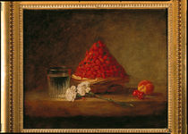 Basket with Wild Strawberries von Jean-Baptiste Simeon Chardin