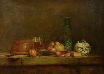 Still Life with a Bottle of Olives von Jean-Baptiste Simeon Chardin
