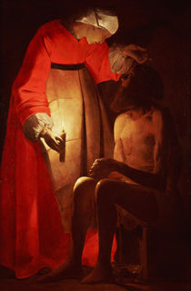 Job Mocked by His Wife  by Georges de la Tour