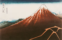 Fuji above the Lightning' by Katsushika Hokusai