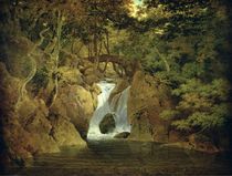 Rydal Waterfall von Joseph Wright of Derby