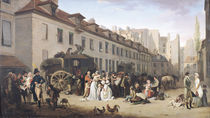 The Arrival of a Stagecoach at the Terminus von Louis Leopold Boilly