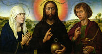 Christ the Redeemer with the Virgin and St. John the Evangelist by Rogier van der Weyden