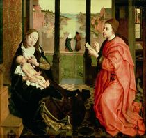St. Luke Drawing a Portrait of the Virgin  von Rogier van der Weyden