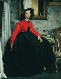 Portrait of Mlle. L.L.  by James Jacques Joseph Tissot