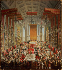 Coronation Banquet of Joseph II in Frankfurt von Martin II Mytens or Meytens