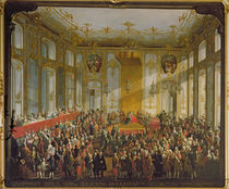 Empress Maria Theresa at the Investiture of the Order of St. Stephen by Martin II Mytens or Meytens
