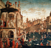 The Miracle of the Relic of the True Cross on the Rialto Bridge by Vittore Carpaccio