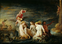 Hero and Leander: Leander Found by the Nereids by David the Younger Teniers
