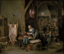 Sausage-making by David the Younger Teniers