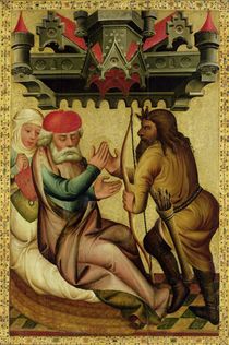 Isaac and Esau from the High Altar of St. Peter's in Hamburg von Master Bertram of Minden