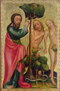 God the Father Punishes Adam and Eve von Master Bertram of Minden
