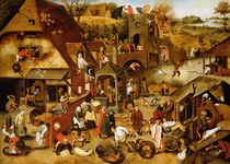 The Flemish Proverbs  von Pieter Brueghel the Younger