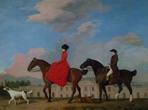 John and Sophia Musters riding at Colwick Hall von George Stubbs