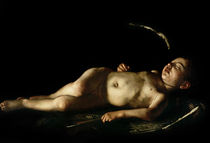 Sleeping Cupid by Michelangelo Merisi da Caravaggio