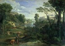 Landscape with Diogenes von Nicolas Poussin